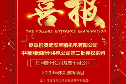 热烈祝贺凯时K66中标国网衢州供电公司第二批授权采购国网衢州公司及四个县公司2020年群众立异项目